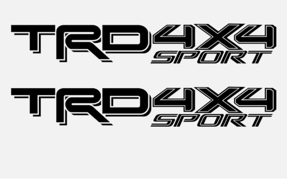 2X Toyota TRD 4x4 Sport Tacoma Tundra Truck Bed Decal Sticker - Image 1 of 1