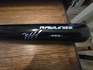 YORDAN ALVAREZ HOUSTON ASTROS SIGNED AUTOGRAPH AUTO BLACK RAWLINGS PRO BAT JSA - Picture 1 of 5