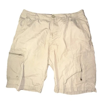 VOLCOM (A9) Men's SCOUT Cargo Utility Shorts 34W Beige S-Volcom S1 Y2K - Image 1 of 4