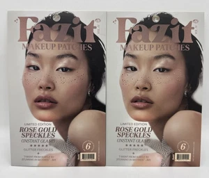 Lot of 2 Fazit Makeup Patches - Rose Gold - Face Glitter Speckles Exp: 11/2027 - Picture 1 of 2