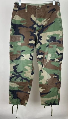 Pantalones Camuflados De Colección Para Hombres Pequeños Cortos 29x28 REALES Ejército de Estados Unidos Militar Carga Fatigues Foto 1 de 4