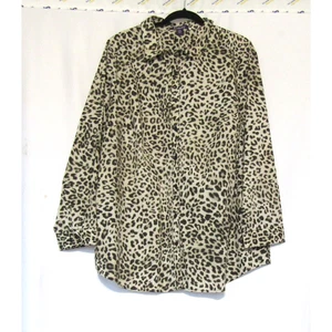 Roaman’s Gr. 22 W Plus Langarm Bluse Button Down Gepardenmuster - Bild 1 von 3