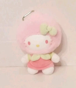 SCHÖN! Authentischer Miniso Hello Kitty Fruity Paradise Plüsch-Schlüsselanhänger: WEICHER PFIRSICH - Bild 1 von 5