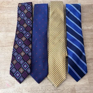 Lote de 4 Corbatas Robert Talbott Best of Class, Cuello de Seda Floral Hechas en EE. UU., Italia - Imagen 1 de 9