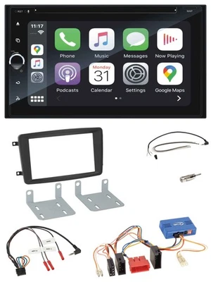 Blaupunkt 2DIN Bluetooth DAB USB DVD Lenkrad Autoradio für Mercedes CLK A209 200 - Bild 1 von 4