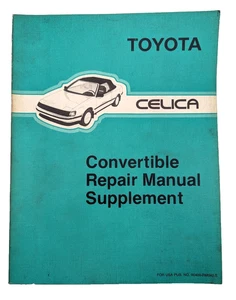 Toyota Celica Convertible 1987-1989 OEM Shop Service Repair Manual Engine Guide - Picture 1 of 9