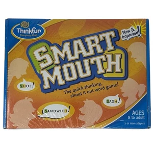 ThinkFun Smart Mouth Word Game Mensa Award Winner New Sealed in Box Vintage 2001 - Picture 1 of 6