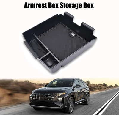 Ящик для хранения на центральной консоли подлокотник органайзер лоток для Hyundai Tucson 2023-2025 - Изображение 1 из 4