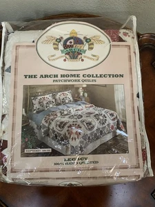 Arch Quilts Handmade Patchwork Full/Queen 86 x 86" Nantucket AR # 954 Cotton NIP - Picture 1 of 18