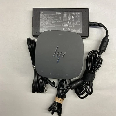 HP HSN-IX01 USB-C Thunderbolt Dock G2 + 120W HP Power Adapter with Audio Module - Image 1 of 4