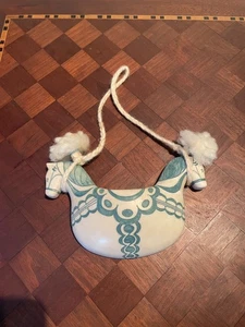 Kilander Pottery Rocking Horse Wall Pocket Handmade Signed Vintage - Picture 1 of 5