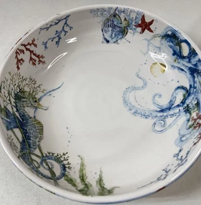 Pier 1 Sea Life Suppe/Salat/Servierschüssel ca. 8" quer (4 verfügbar) - Bild 1 von 8
