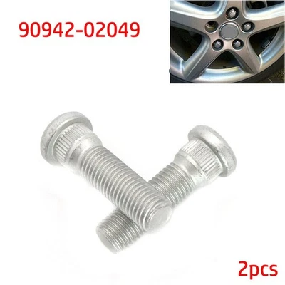 2x for TOYOTA for TACOMA  for LEXUS WHEEL LUG STUD HUB BOLT 90942-02049 - Image 1 of 4