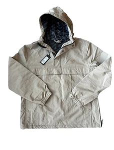 Chaqueta Dickies Glacier View Anorak NUEVA NUEVA CON ETIQUETAS Pequeña Beige Bolsillos con Capucha Patinador - Imagen 1 de 5