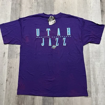 VTG Starter Utah Jazz NBA Basketball T Shirt Purple NWT Western Conference XL - Image 1 of 4