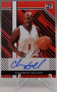 Chauncey Billups 4/4 2024-25 Leaf Trading Cards Pro Set Autograph Red #PSA-CB1 - Picture 1 of 2