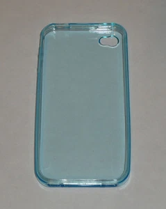 TPU Soft Gel Skin Case For Apple iPhone 4 LIGHT BLUE - Picture 1 of 1