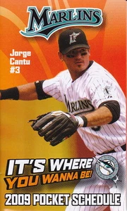 AGENDA TASCABILE FLORIDA MARLINS 2009 - JORGE CANTU - Foto 1 di 1