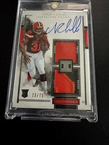 2018 Panini Impeccable - Elegance Rookie Helmet and Patch Autos #132 Nick Chubb - Picture 1 of 1