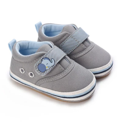 Baby Shoes 0-18Months Infant Toddler Boys Girls Sneakers Anti-Slip Sole Elephant - Image 1 of 4