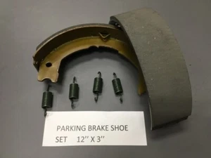 A3-3722-D420 Parking Brake Shoes (12"x3") W/ Return Springs Ships Today Priority - Picture 1 of 6