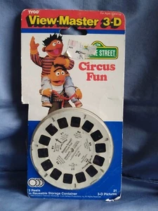 Tyco View-Master 3-D Sesamstraße Zirkus Spaß 3 Rollen Neu in Verpackung - Bild 1 von 4