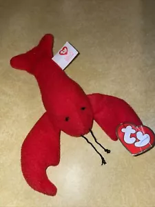 TY Retired Teenie Beanie Babies Pinchers the Lobster 1993 - Picture 1 of 4