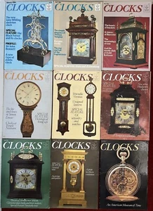 CLOCKS magazines Vintage 1984 85 86 x9 For horological collectors and restorers - Imagen 1 de 12