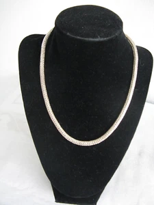 Sterling Silber Knebel Halskette byzantinischer Weizen 17,5" 50 Gramm - Bild 1 von 8