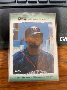 2003 Playoff Portraits FanFest Green #19 Torii Hunter - RARE CARD - Picture 1 of 1