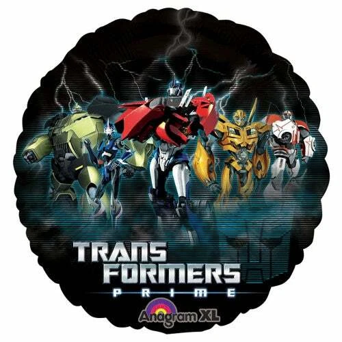 Lote de 3 Globos de Fiesta Transformers Prime Foil, 18" Redondos Hasbro 2011 Foto 1 de 1