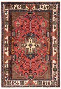 Nahavand Alfombra Persa Hecha a Mano 195x135 cm-Nomadic Oriente Carpet Alfombra - Imagen 1 de 10