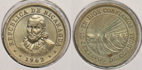 Nicaragua 1962 10 Centavos P240028 combine shipping Cover