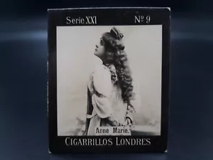 1900 Antique Tobacco Cigarette Card Cigarillos Londres Actresses Anne Marie - Picture 1 of 2