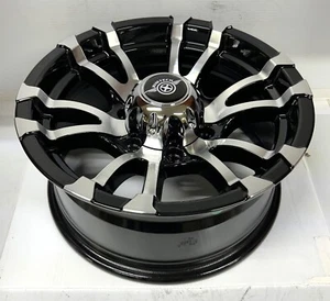 16" Inch 6 Lug Utility Trailer Wheel Rim Alloy KT16655BM - Picture 1 of 2