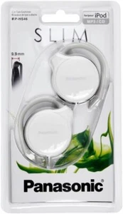Panasonic RPHS46 White/Black Slim Headphones Clip Type Earphones - Picture 1 of 12
