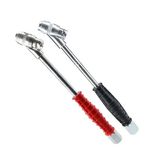 PCL Doble Clip En Extremo Abierto y Cerrado 1/4" BSP Inflador de Aire Rueda Mandril Empuje Tirador - Imagen 1 de 1