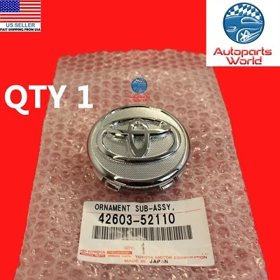 GENUINE OEM TOYOTA COROLLA PRIUS YARIS WHEEL 57MM HUB CENTER CAP 42603-52110 - Image 1 of 4