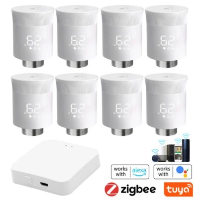Tuya ZigBee Smart Thermostat TRV Radiator-Valve Programmable for AlexaGoogleHome - Image 1 of 4