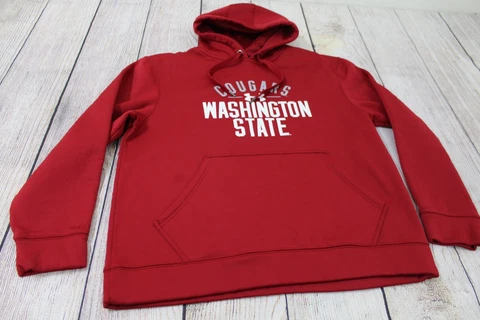Under Armour Loose Fit WSU Washington State Cougars Red Sweatshirt Hoodie Medium Cover