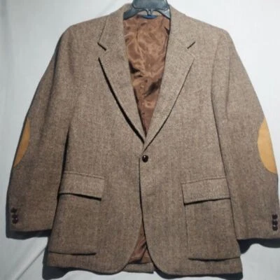 Vintage Pendleton 100% virgin wool Tweed coat men's size 44R - Image 1 of 4