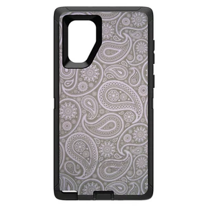 OtterBox Defender for Galaxy Note (Choose Model) Grey Black Paisley - Picture 1 of 11