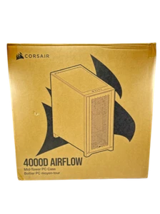 CORSAIR 4000D AIRFLOW Szkło hartowane Mid-Tower ATX Case Czarne USZKODZONE OPAKOWANIE - Zdjęcie 1 z 3