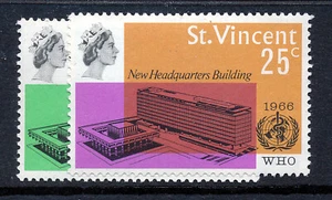 ST VINCENT 1966 W.H.O. SG252/253 MNH - Picture 1 of 1