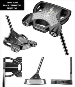 TaylorMade Spider Tour TRUSS TM2 Putter Center Shaft 33inch RH HC Black New - Picture 1 of 8