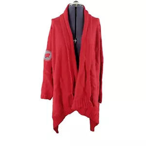 Meesh & Mia Wisconsin Badgers rote Strickjacke Wickelpullover Gr. M - Bild 1 von 10