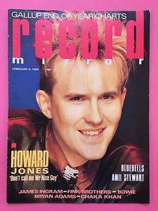 RECORD MIRROR MAGAZINE - February 1985 - David Bowie Image - Bryan Adams  - Imagen 1 de 3