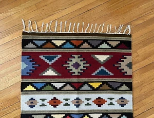 Handmade Kilim Wool Runner Hand-Woven Egyptian Handmade Carpet - 2.4x5 ft. - Picture 1 of 4