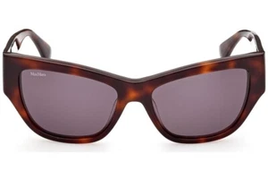MAX MARA MM0041 52A Brown Havana Cat Eye Sunglasses Frame 56-17-140 Max Mara - Picture 1 of 4