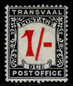 SUDÁFRICA - Transvaal EDVII SG D7, 1s escarlata y negro, NUEVO COMO NUEVO. Cat £28. - Imagen 1 de 1